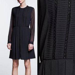 Simply Vera by Vera Wang | Simply Noir Pleated Shirtdress S